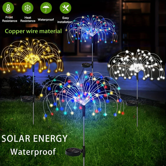 Shapeable Solar Firework Light