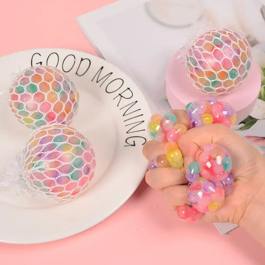 Rainbow Squishy Sensory Stress Ball – alternate product view | Smile Lady