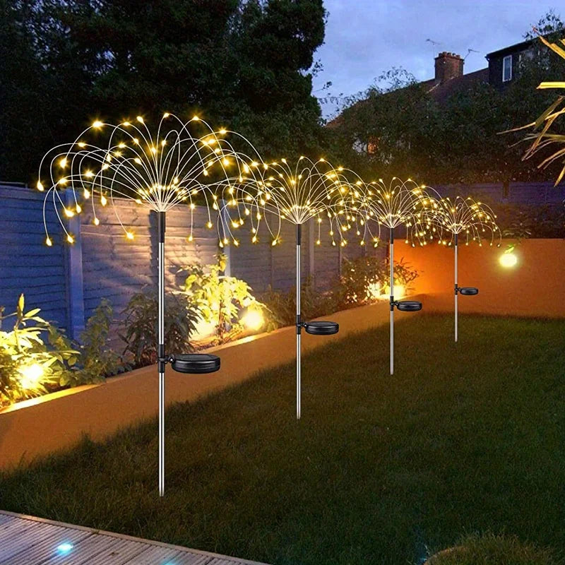 Shapeable Solar Firework Light