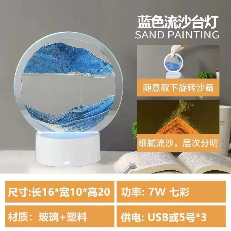 RGB Moving Sand Art Lamp – 16-Colour Light – product gallery image 18 | Smile Lady