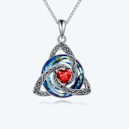 Celtic Birthstone Shield Pendant Gift
