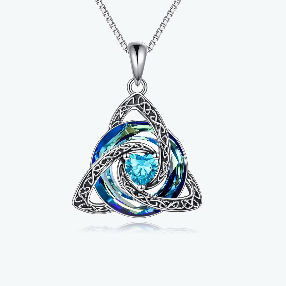 Celtic Birthstone Shield Pendant Gift