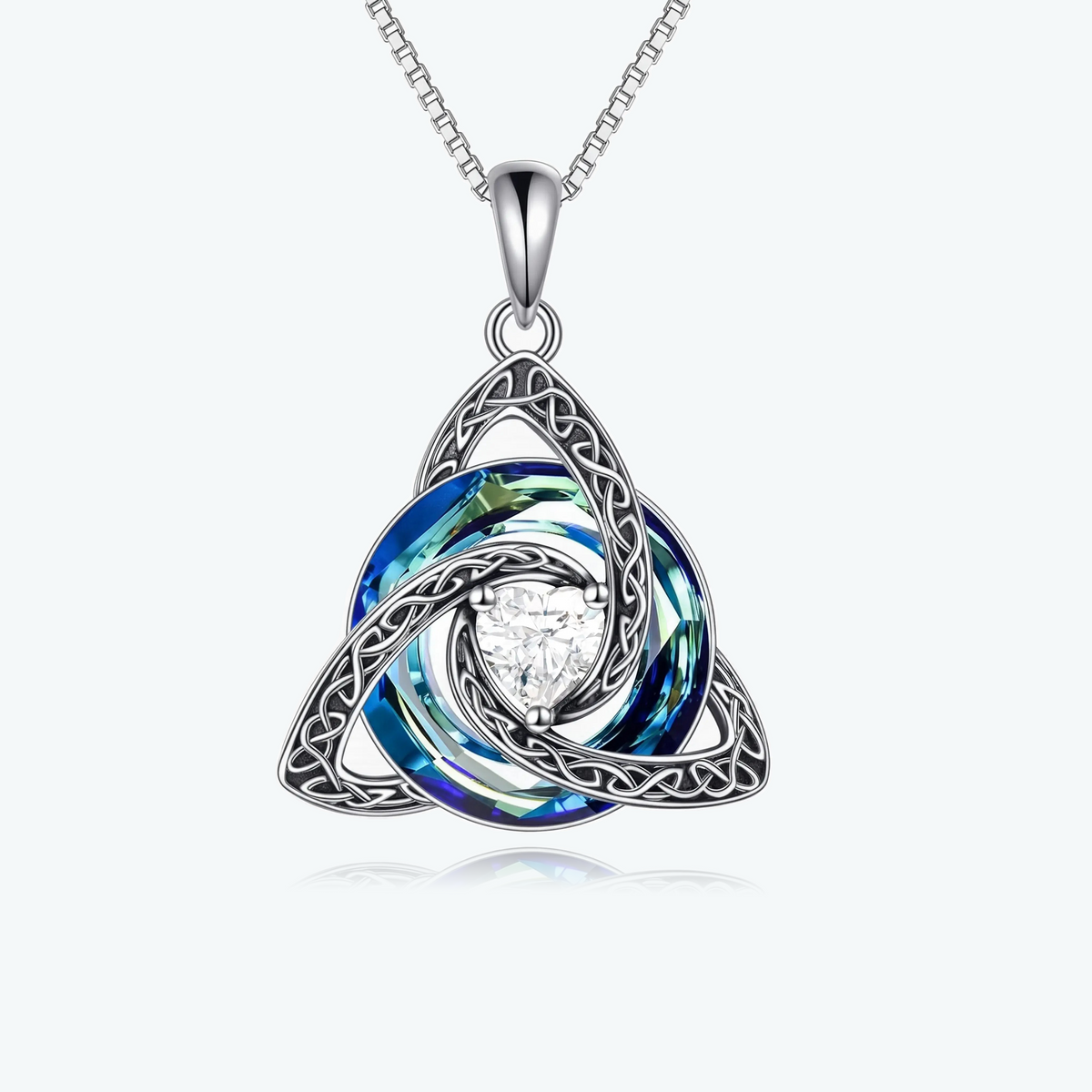 Celtic Birthstone Shield Pendant Gift