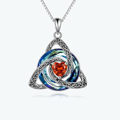 Celtic Birthstone Shield Pendant Gift