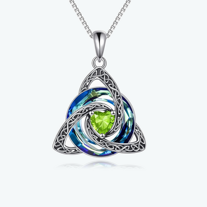 Celtic Birthstone Shield Pendant Gift