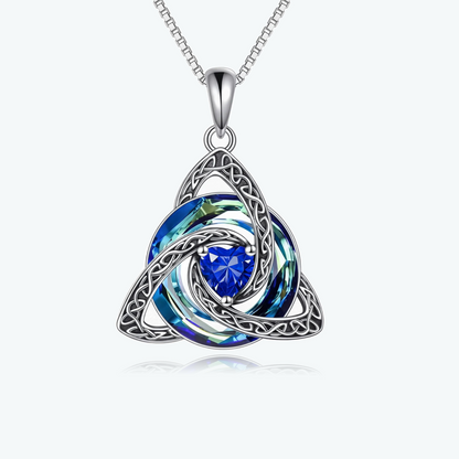 Celtic Birthstone Shield Pendant Gift