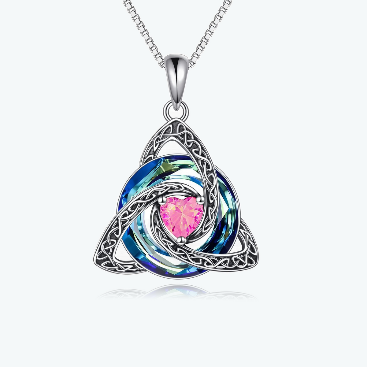 Celtic Birthstone Shield Pendant Gift
