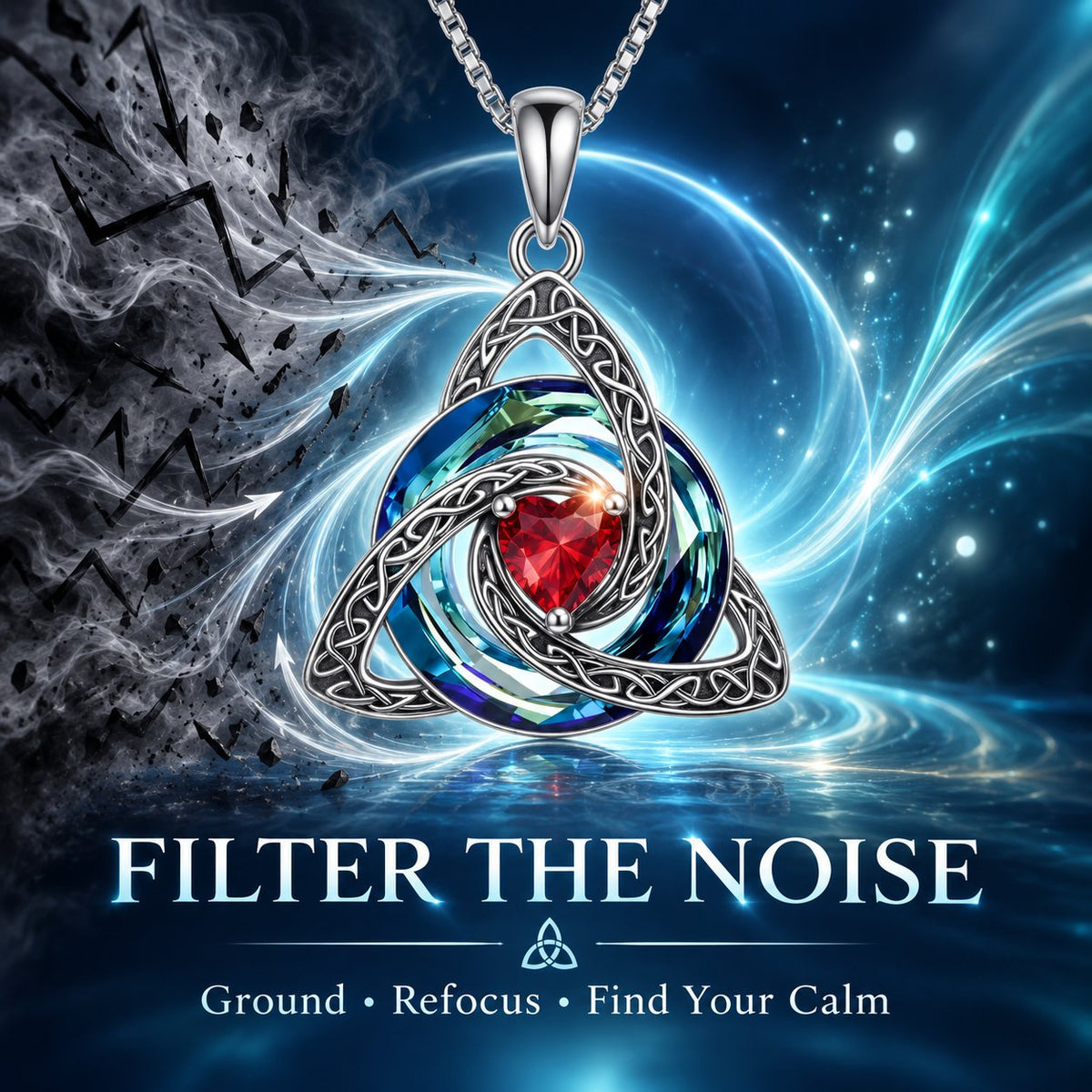 Celtic Birthstone Shield Pendant Gift