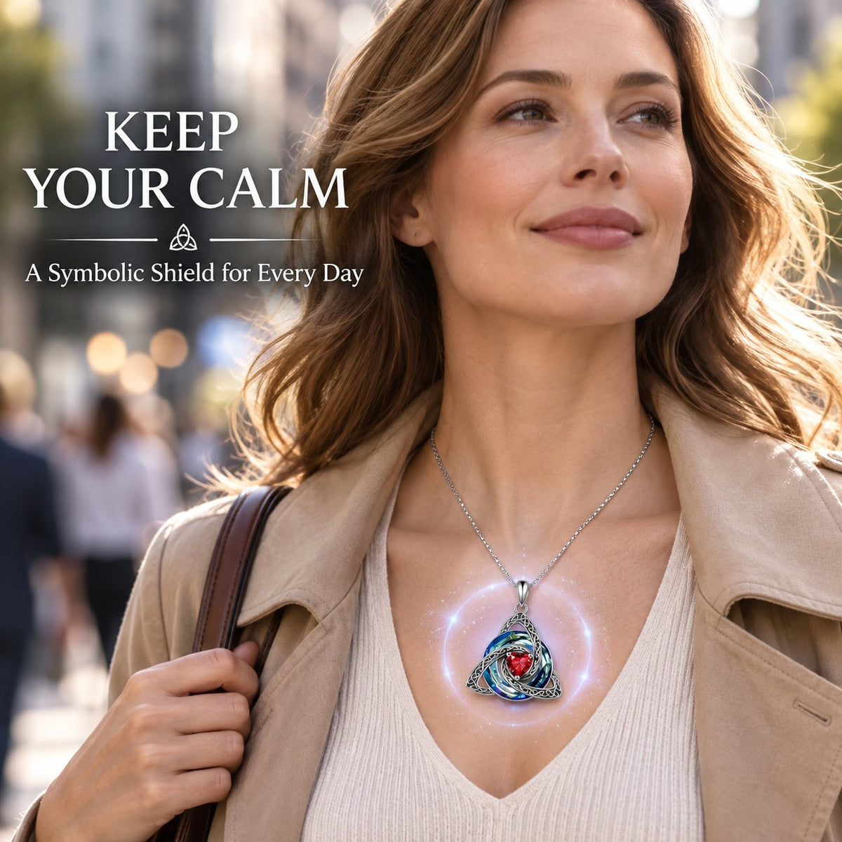 Celtic Birthstone Shield Pendant Gift