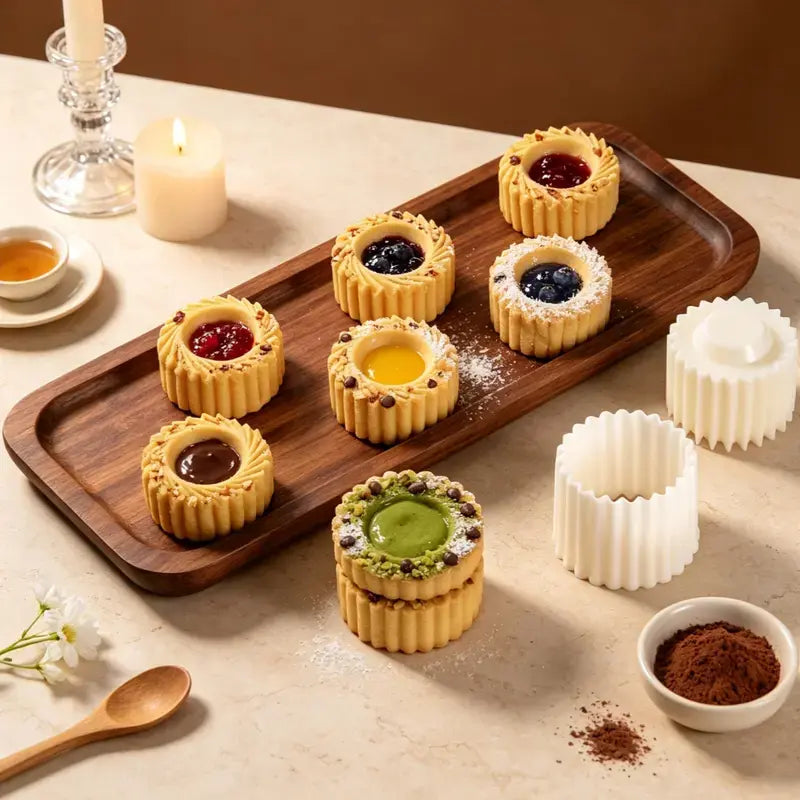Sunflower Pattern Hand-Press Mooncake Mould