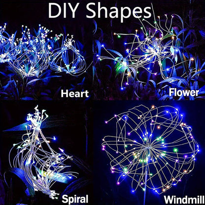 Shapeable Solar Firework Light