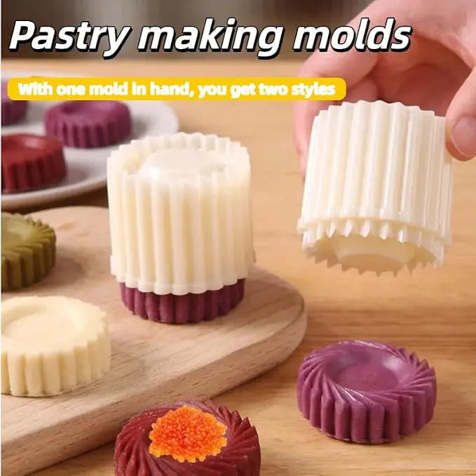 Sunflower Pattern Hand-Press Mooncake Mould