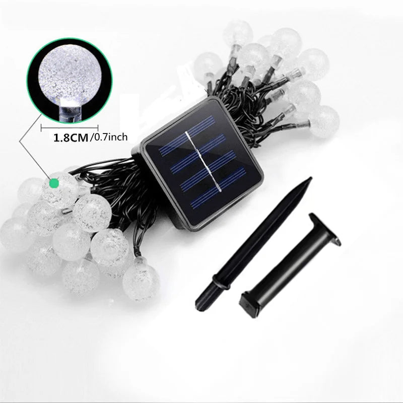 Solar globe light kit, panel and stake