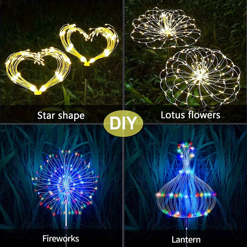 Shapeable Solar Firework Light