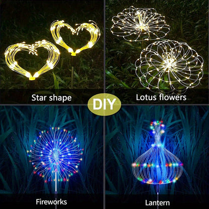 Shapeable Solar Firework Light