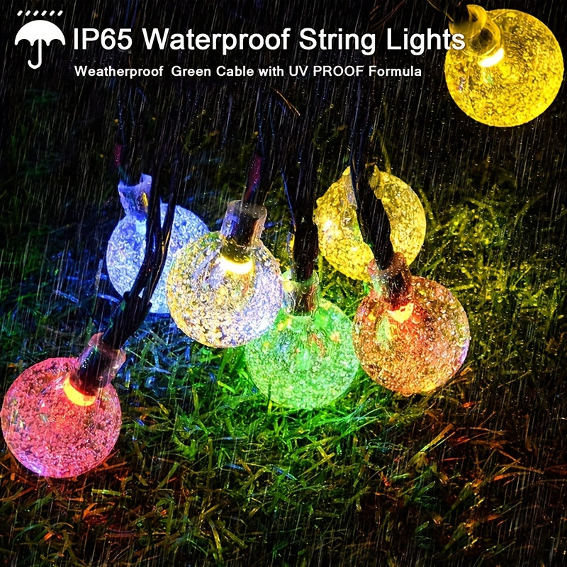 Solar Crystal Globe String Lights
