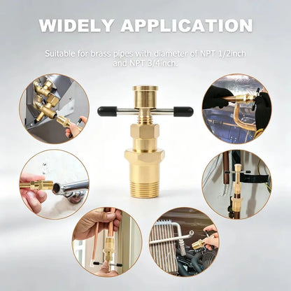 Compression Sleeve Puller Tool for 1/2 & 3/4-Inch Brass Pipes