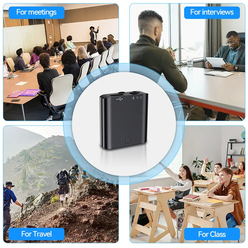 Mini Magnetic Voice Recorder with One-Touch Recording