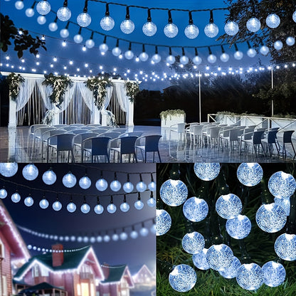 Solar Crystal Globe String Lights