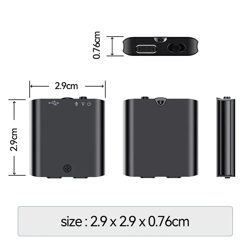 Mini Magnetic Voice Recorder with One-Touch Recording