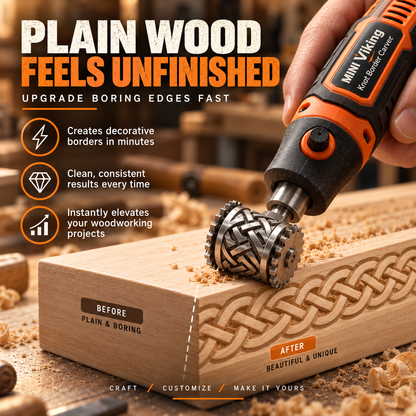 Mini Viking Knot Border Carver for Decorative Woodworking