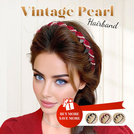Vintage pearl hairband for women