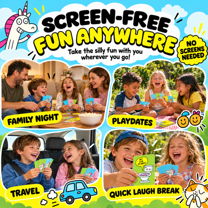 Super Silly Go Fish Card Game for Kids & Family