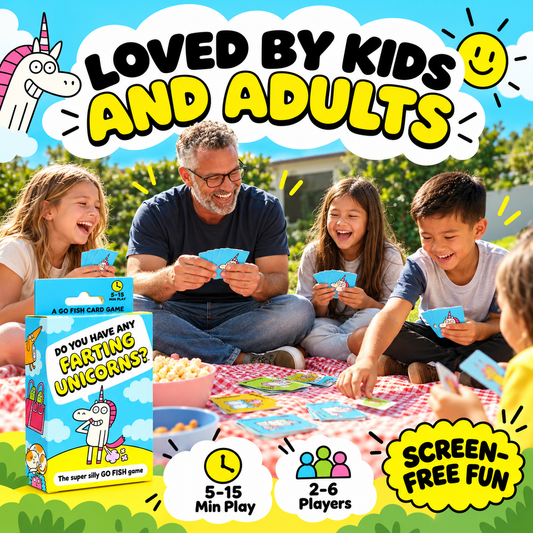 Super Silly Go Fish Card Game for Kids & Family