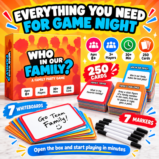 Who in Our Family? Funny Family Party Game