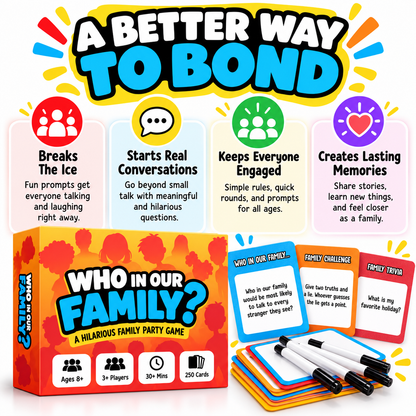 Who in Our Family? Funny Family Party Game