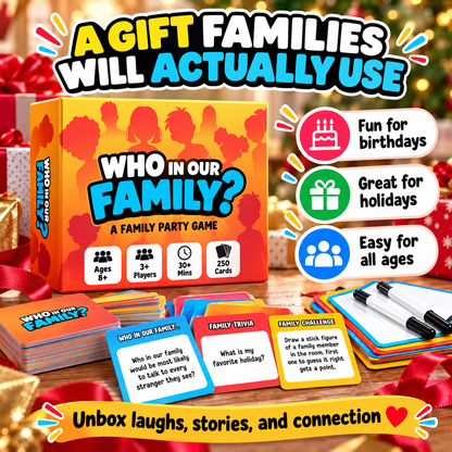Who in Our Family? Funny Family Party Game