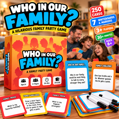 Who in Our Family? Funny Family Party Game