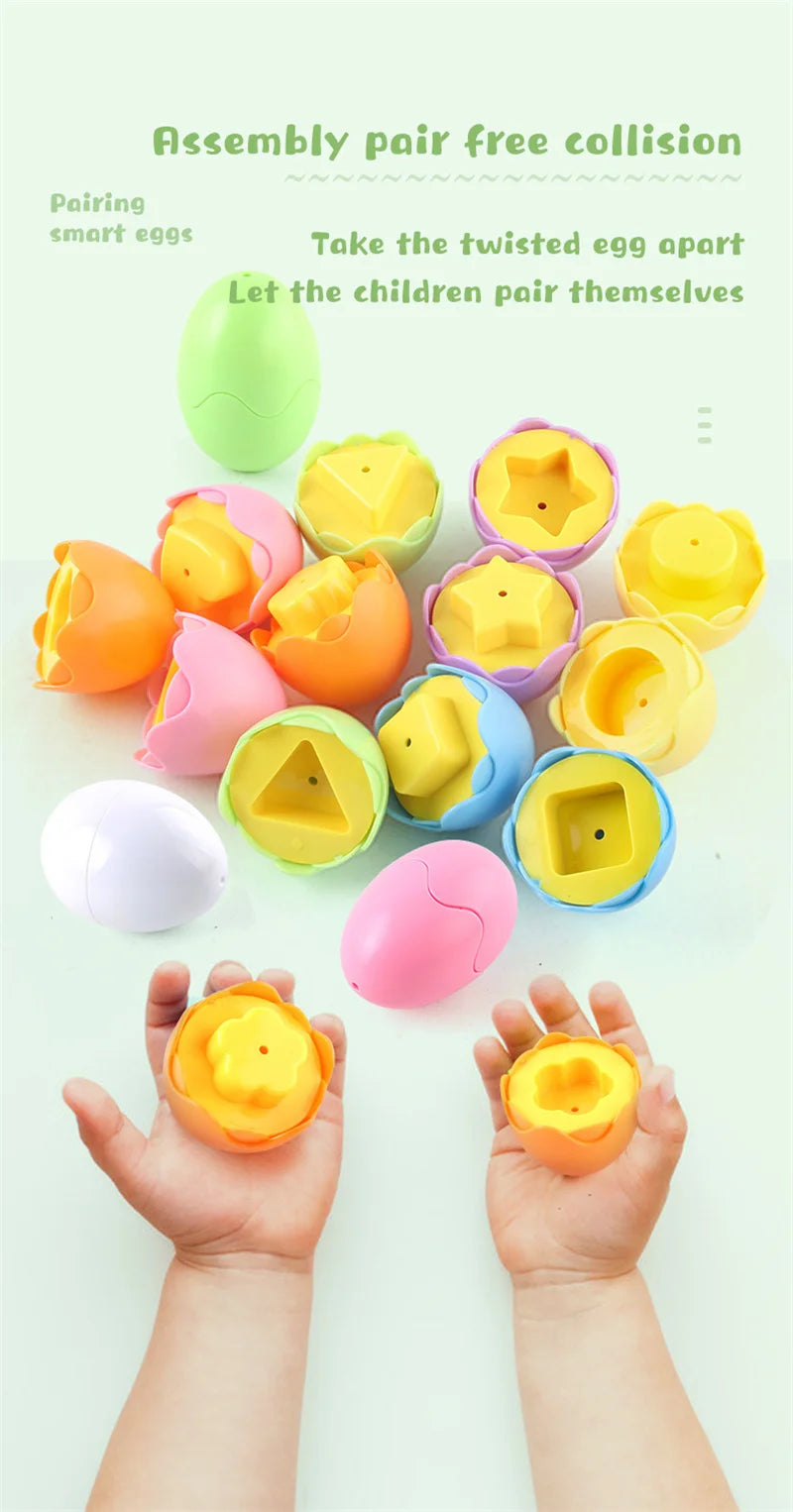 Egg Shape-Matching Puzzle – Learning Toy – product gallery image 9 | Smile Lady