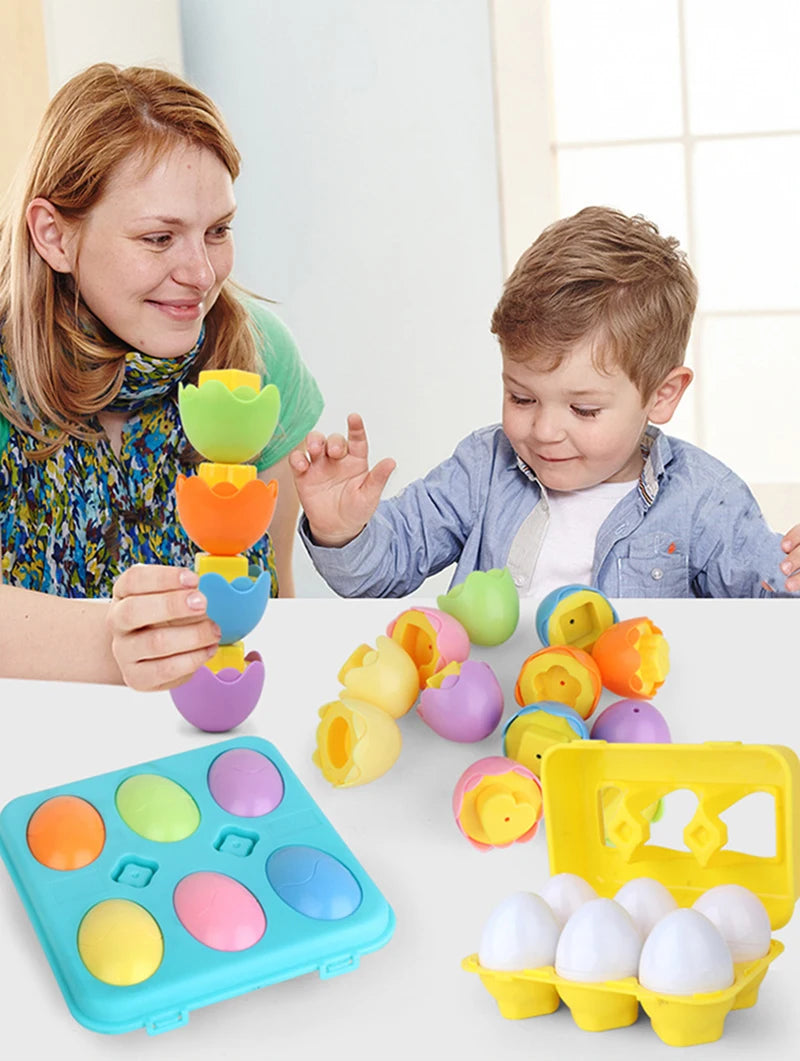 Egg Shape-Matching Puzzle – Learning Toy – product gallery image 11 | Smile Lady