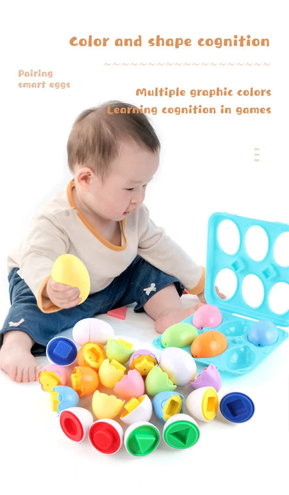 Egg Shape-Matching Puzzle – Learning Toy – product gallery image 8 | Smile Lady