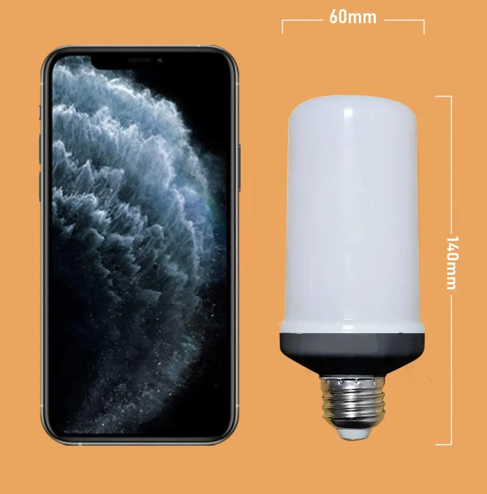 E27 LED Flame Effect Bulb – bulb heat detail