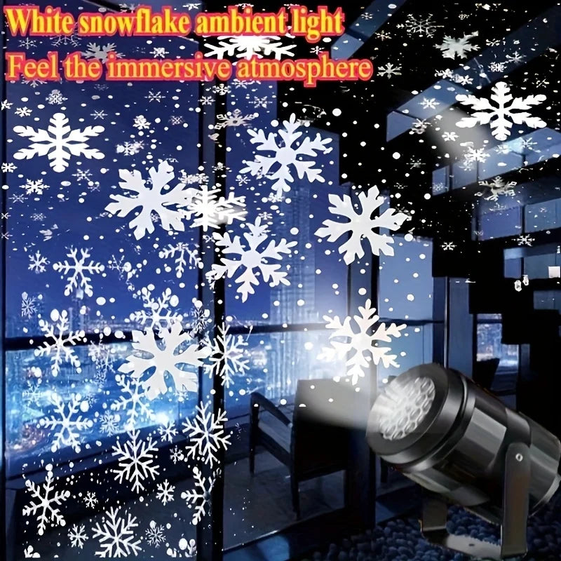 Rotating Snowflake LED Projector