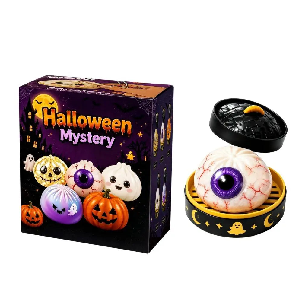 Halloween Ghost Dumpling Squishy Toy – product gallery image 8 | Smile Lady