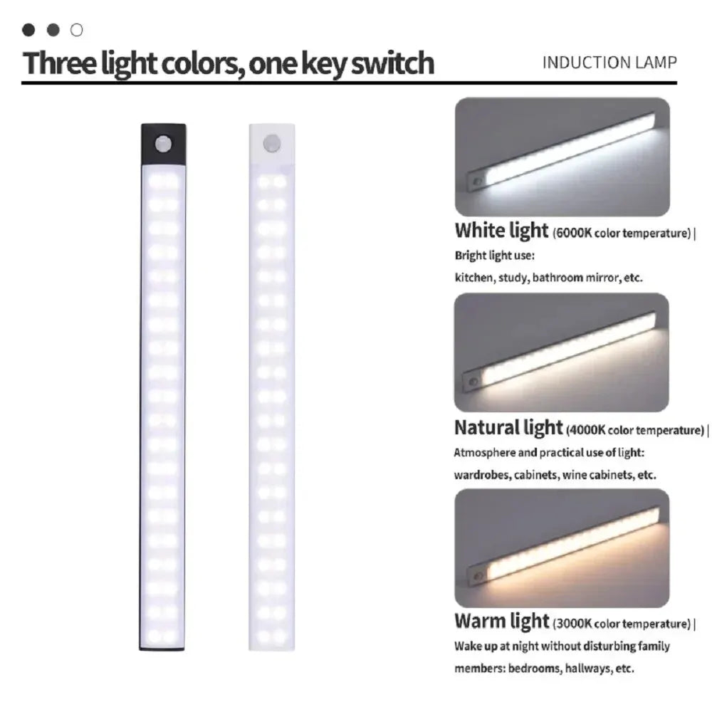 Rechargeable Motion Sensor Cabinet Light – controls