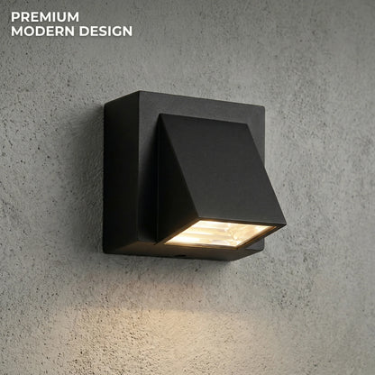 3W Outdoor LED Wall Light – black wall fixture