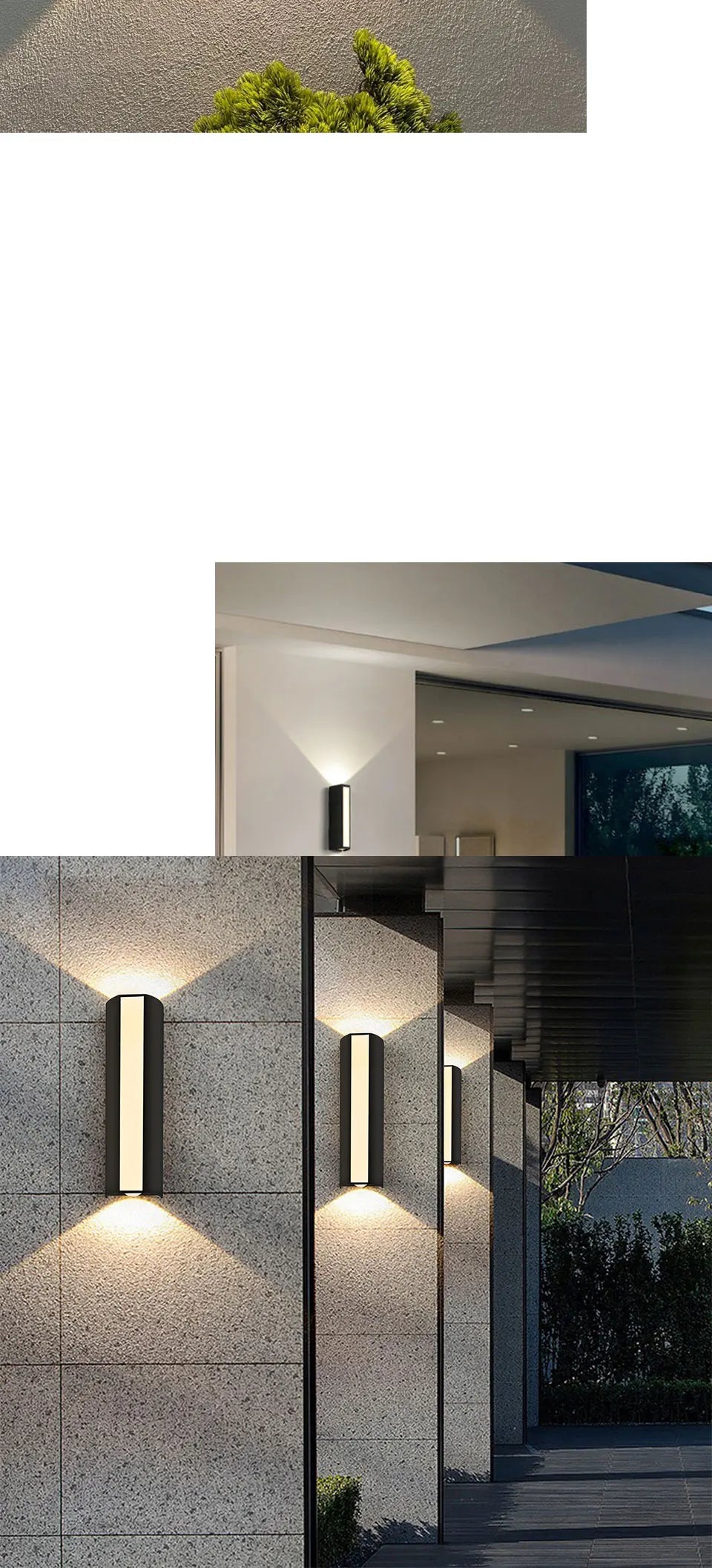 10W Outdoor LED Wall Light – black wall fixtures