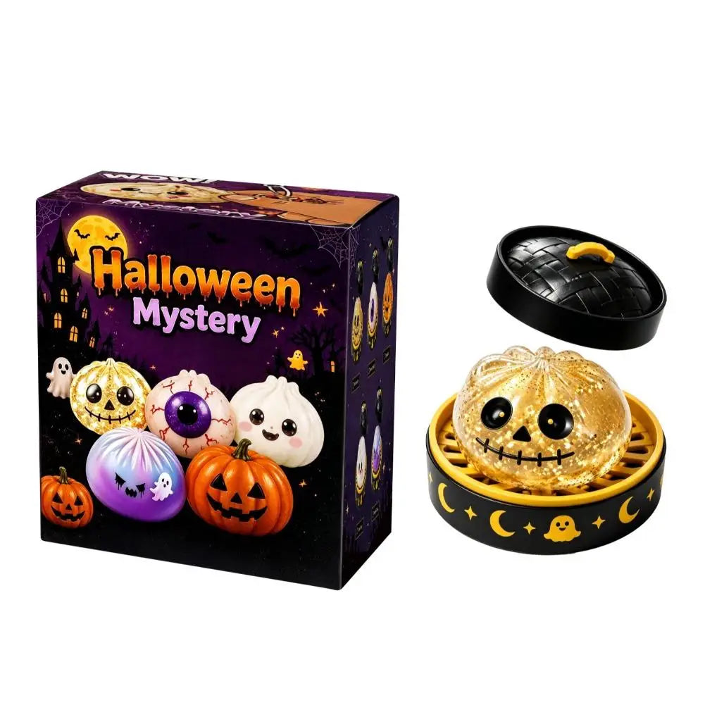 Halloween Ghost Dumpling Squishy Toy – product gallery image 7 | Smile Lady