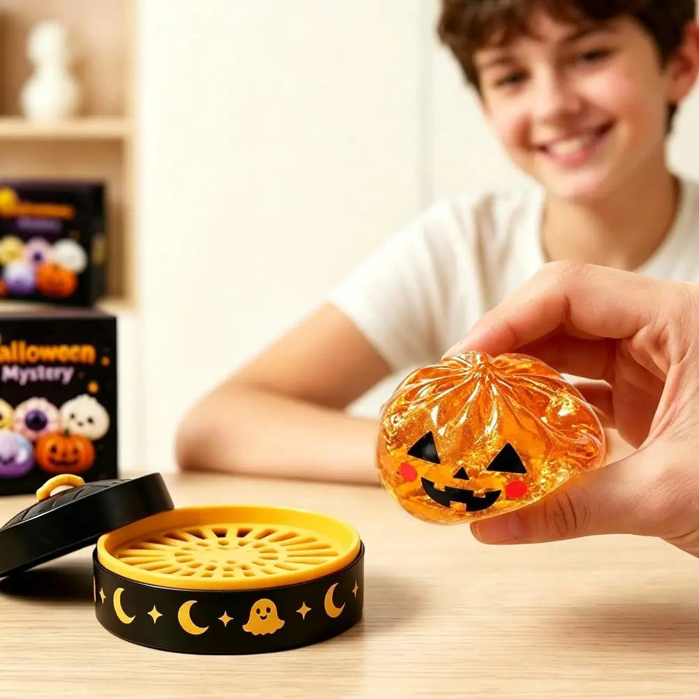 Halloween Ghost Dumpling Squishy Toy – product gallery image 15 | Smile Lady
