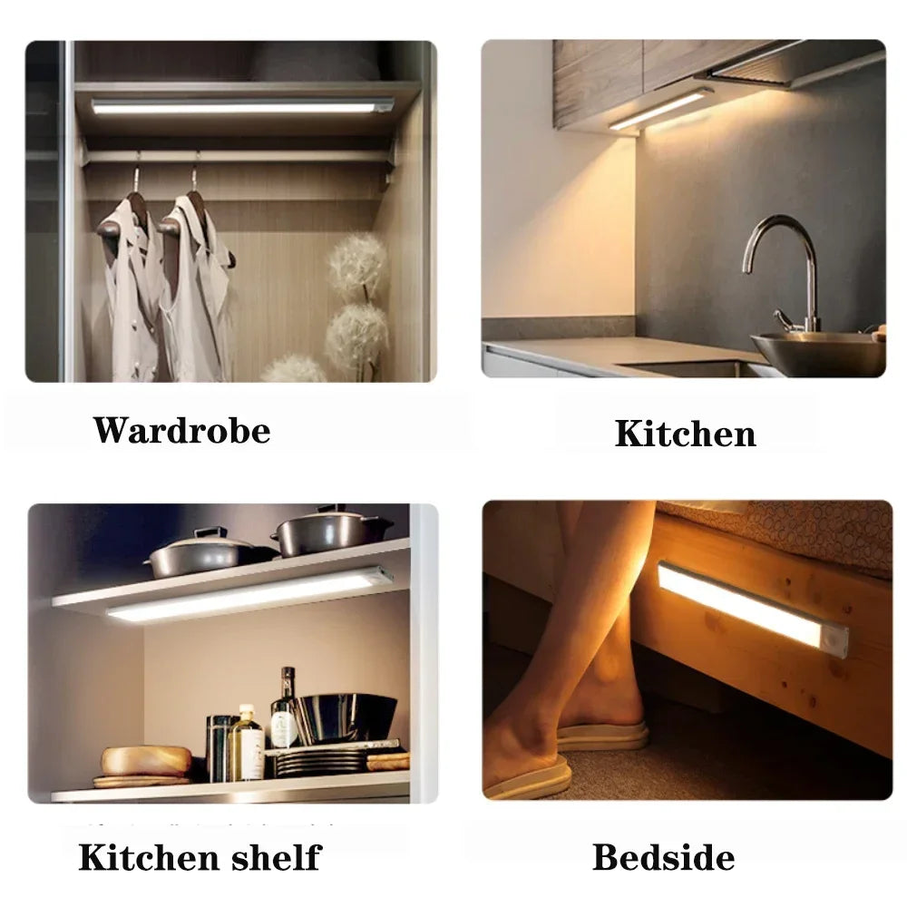 Rechargeable Motion Sensor Cabinet Light – wardrobe and cabinet applications