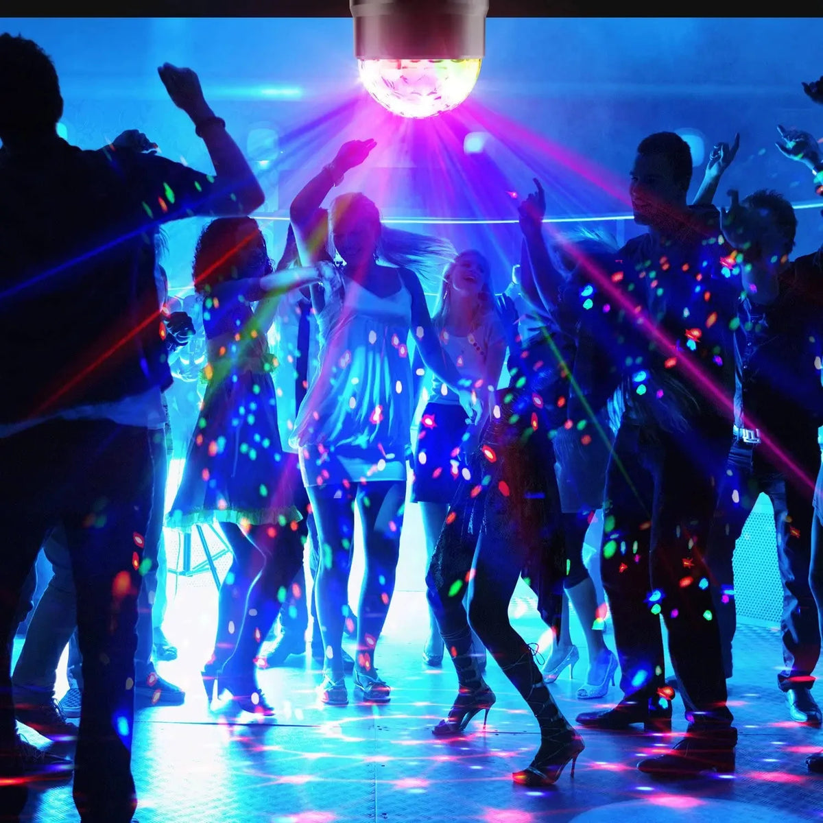 RGB Rotating Disco Party Light – product gallery image 8 | Smile Lady