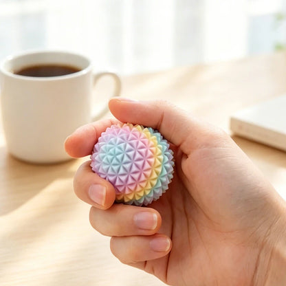 Rainbow Spiky Sensory Squeeze Ball – product detail | Smile Lady