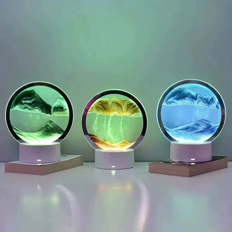 RGB Moving Sand Art Lamp – 16-Colour Light – product gallery image 6 | Smile Lady