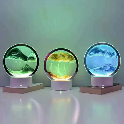 RGB Moving Sand Art Lamp – 16-Colour Light – product gallery image 6 | Smile Lady