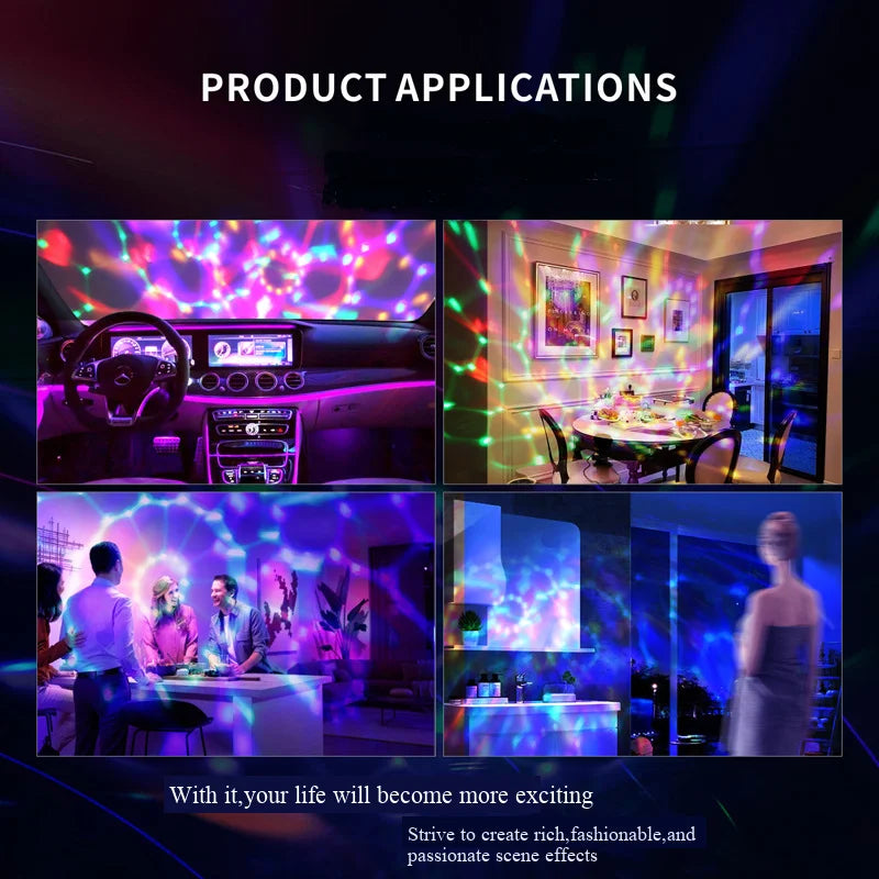 RGB Rotating Disco Party Light – product gallery image 13 | Smile Lady