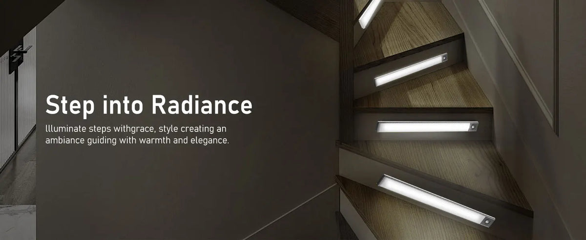 Rechargeable Motion Sensor Cabinet Light – stair lighting